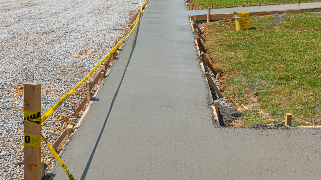 Construction ABL Paiva installation de trottoir en beton imprime_1
